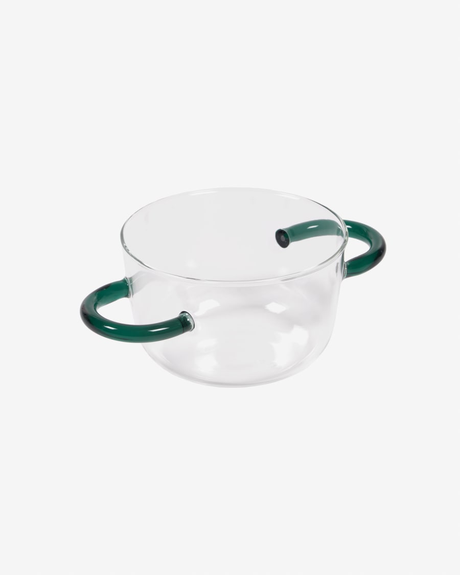 Γυάλινο μπολ Dusnela, διαφανές και τυρκουάζ