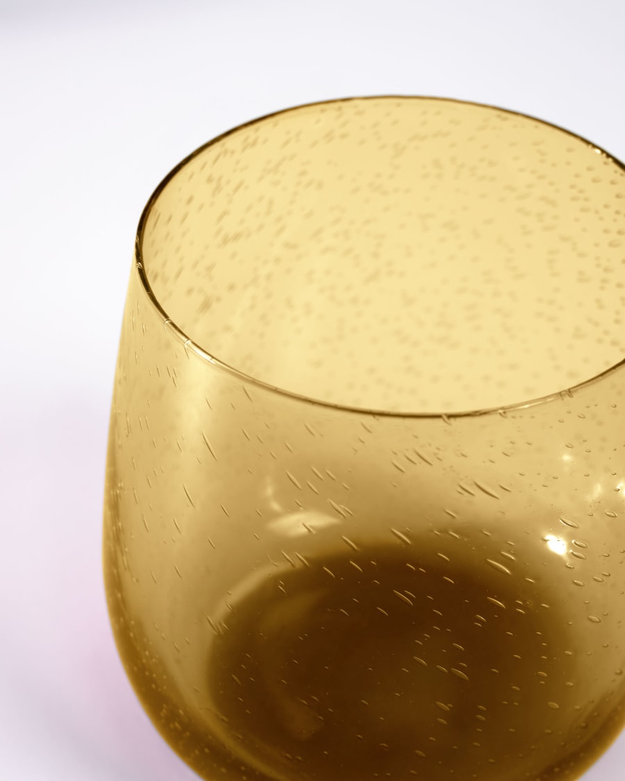 Verre Dusnela en verre jaune