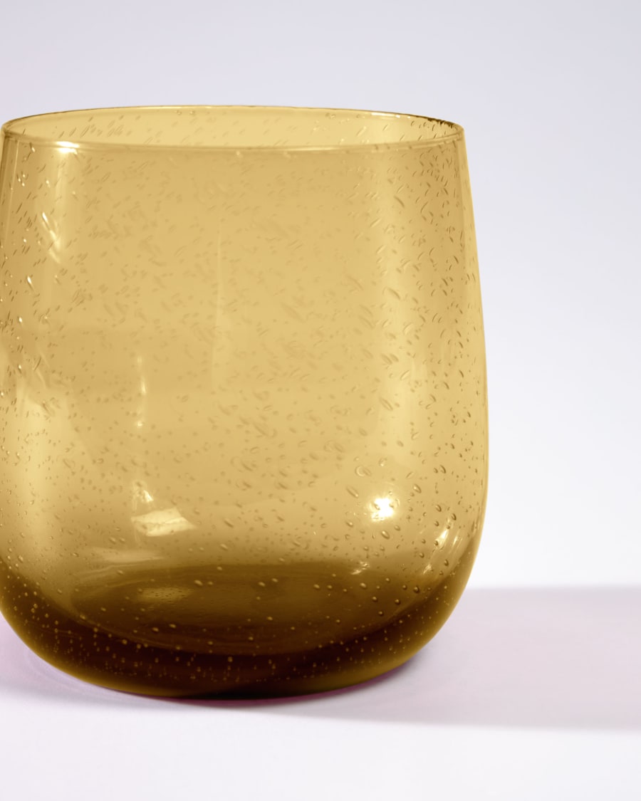 Verre Dusnela en verre jaune