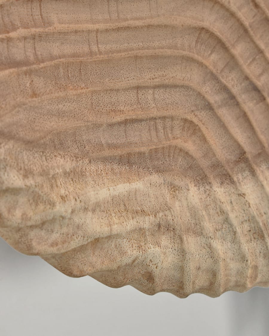 Melya solid munggur wood wall panel Ø 30 cm