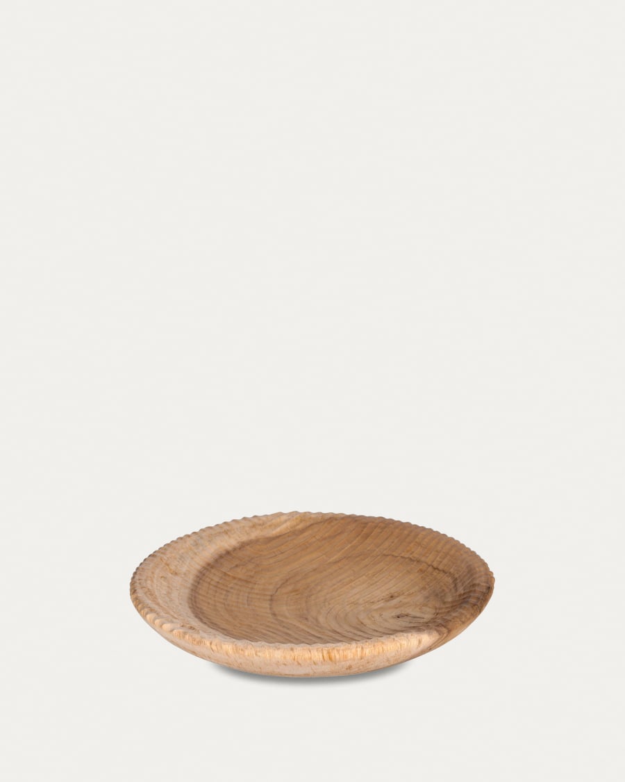 Melya solid munggur wood wall panel Ø 30 cm