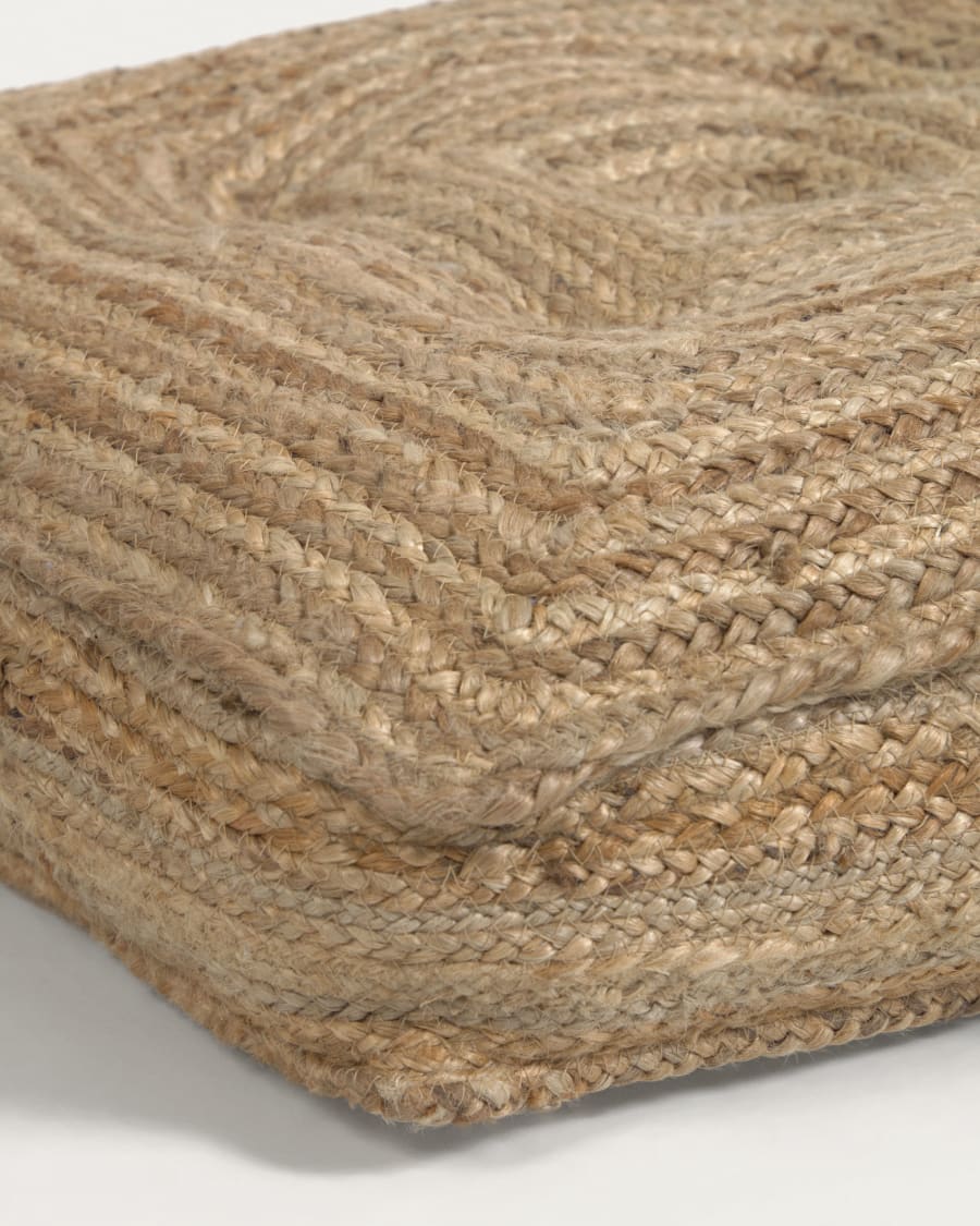 Jute floor-pallet cushion Abir 60 x 60 cm