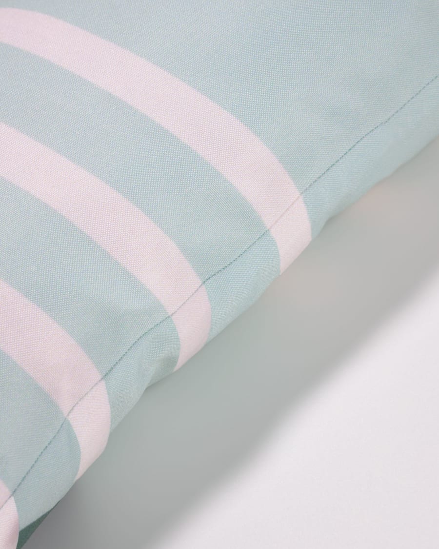 Glendale green cushion cover with semi-circle 30 x 50 cm