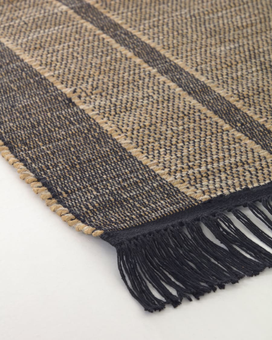 Brunilda black and brown rug 200 x 300 cm