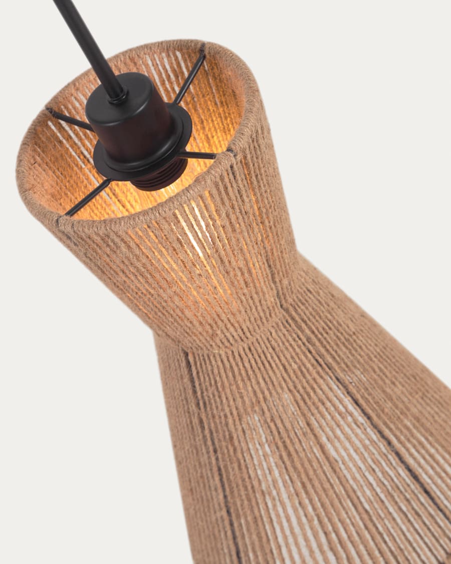 Crista jute light shade with natural finish Ø 24.5 cm