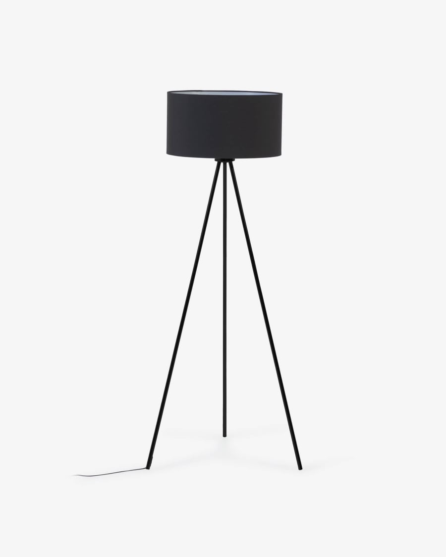 Ikia floor lamp in steel with black finish1