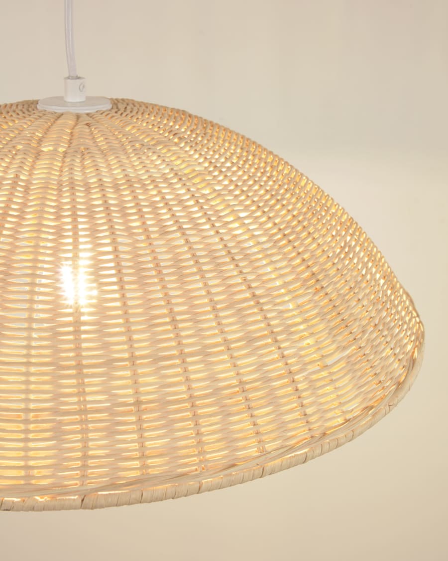 Deyarina rattan ceiling light with natural finish1