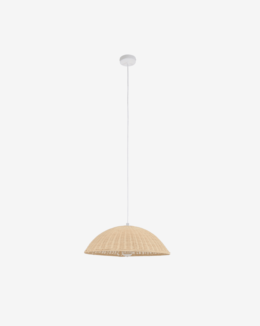Deyarina rattan ceiling light with natural finish1