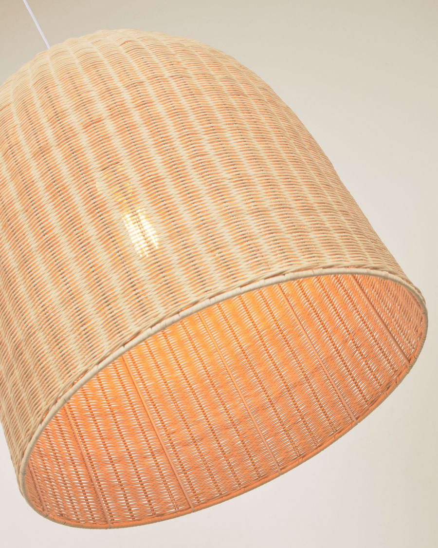Orange ceiling outlet lamp shade