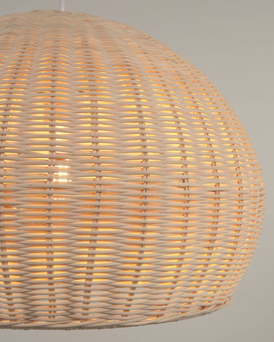 Deyarina rattan ceiling light shade with natural finish Ø 45 cm
