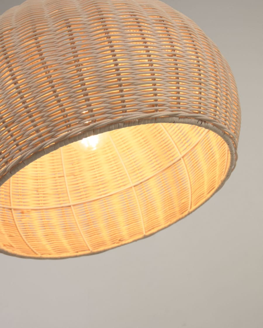 Wicker lampshade shop ceiling
