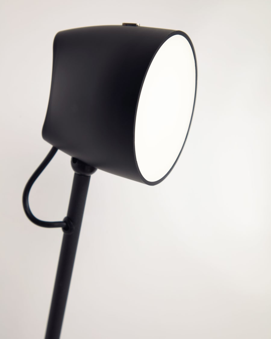 Eldina wall light in metal with black finish