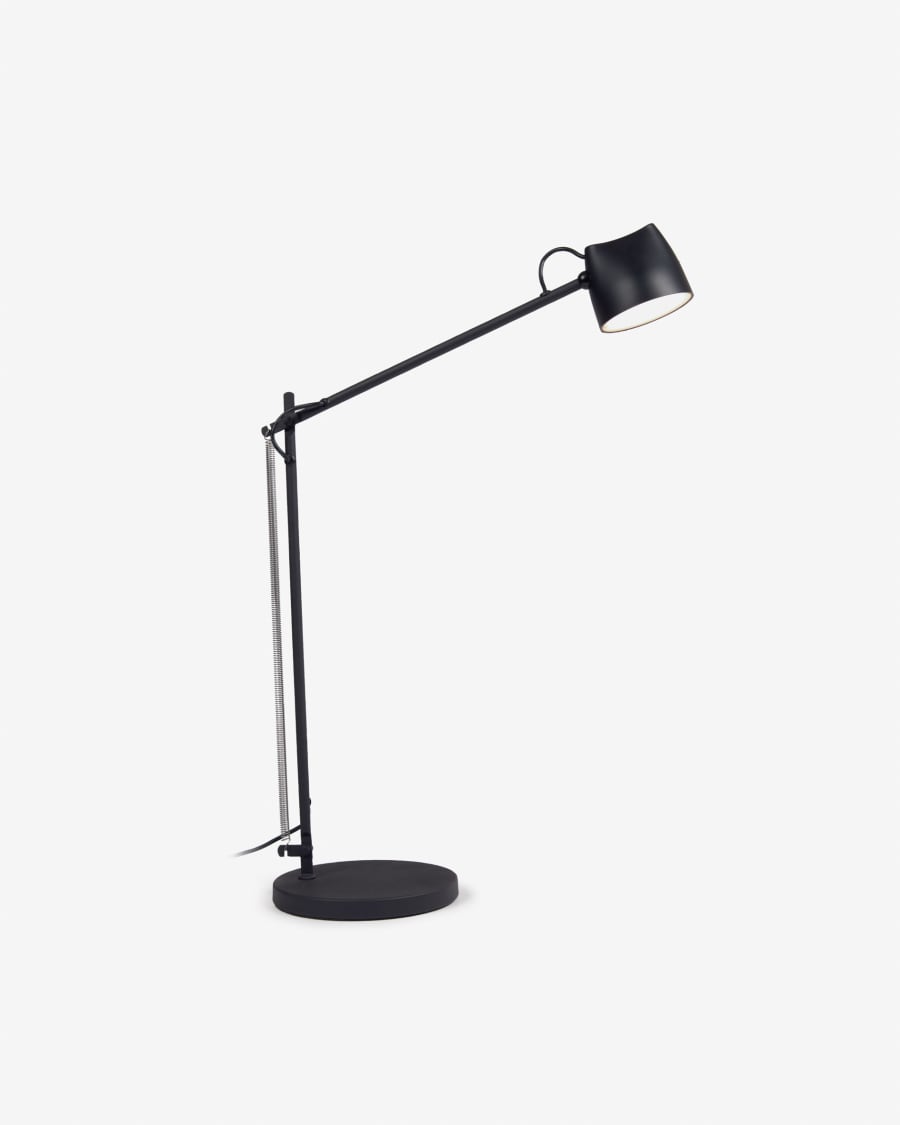 Μεταλλικό επιτραπέζιο φωτιστικό Eldina, μαύρο φινίρισμα