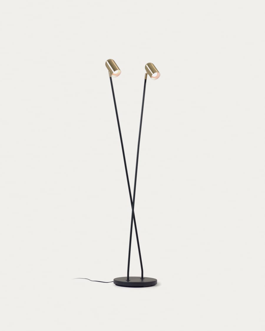 White and store gold floor lamp