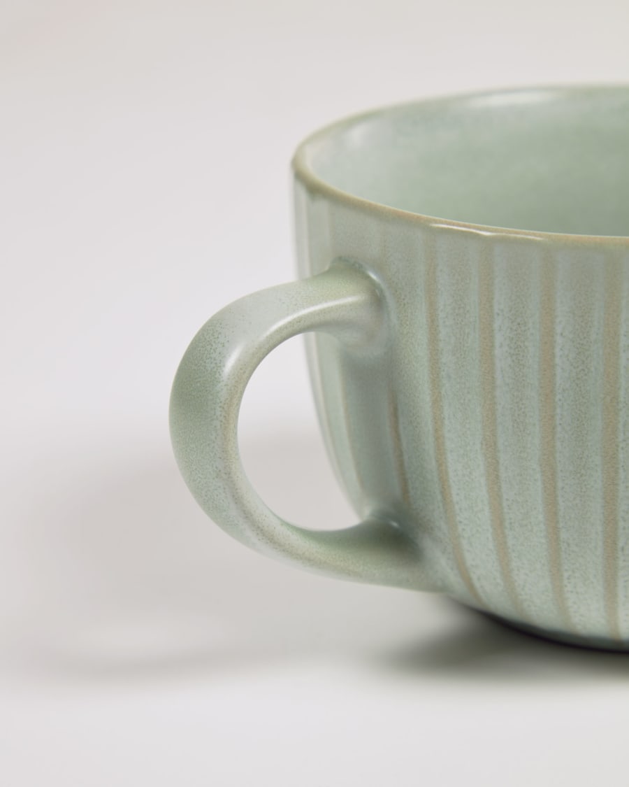 Itziar ceramic cup in green