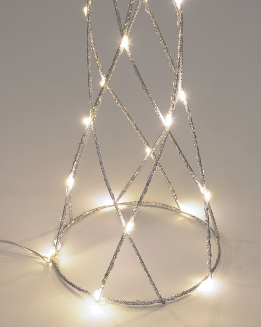 Shirly light-up tree cone in grey
