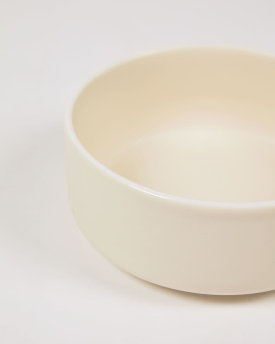 Roperta small porcelain bowl in beige