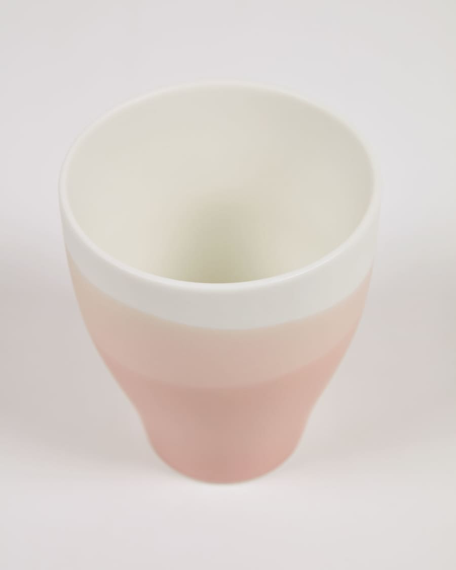 Sayuri porcelain cup in pink and white