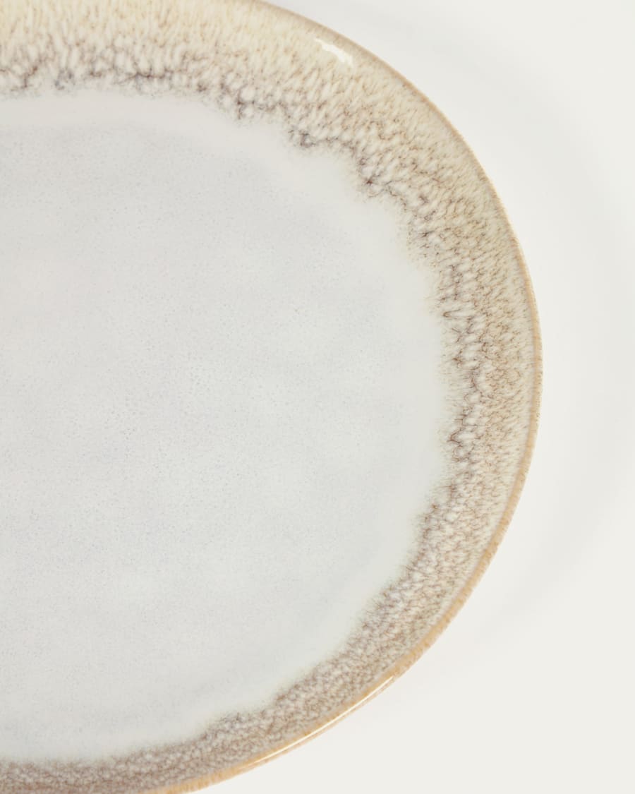 Plato plano Sheilyn beige flat plate