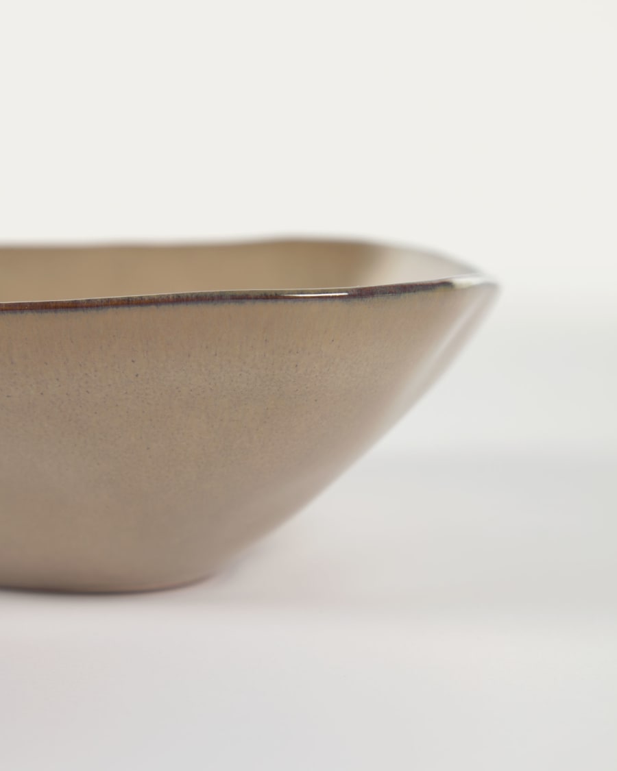 Sheilyn light brown irregular bowl
