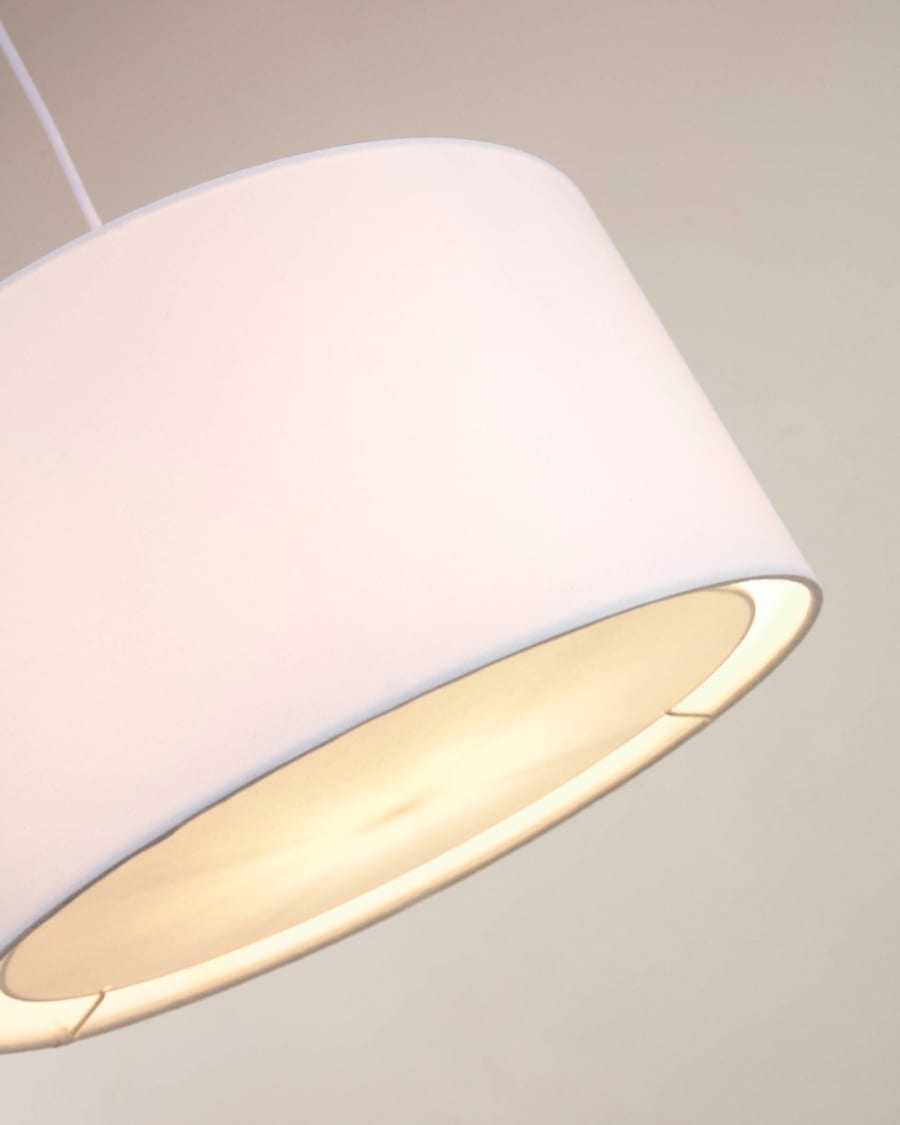 Santana Lampenschirm weiß mit weißem Diffusor Ø 40 cm