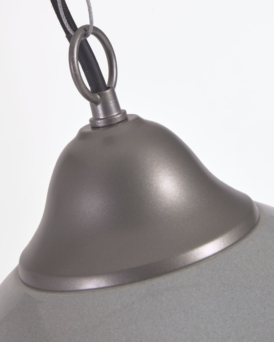 Neus Deckenlampe aus Metall mit grauem Finish