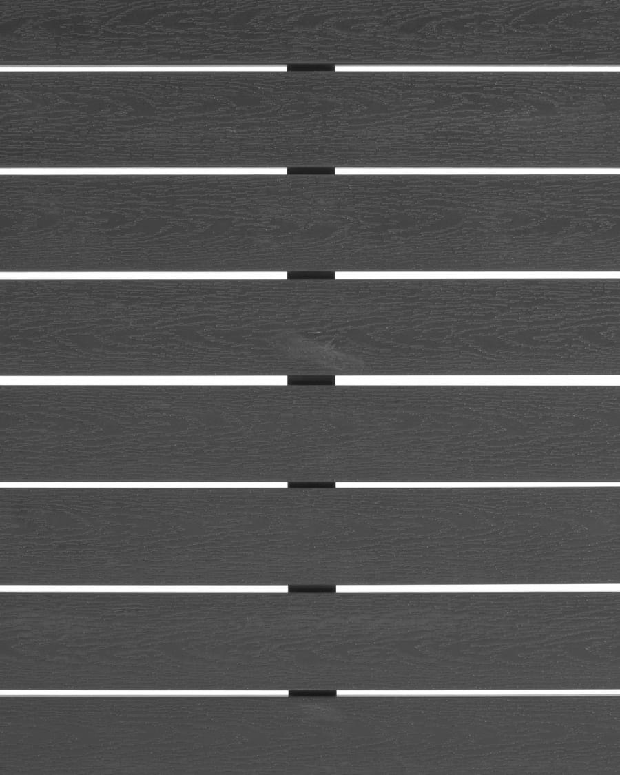 Sirley outdoor table in black aluminium, 70 x 70 cm
