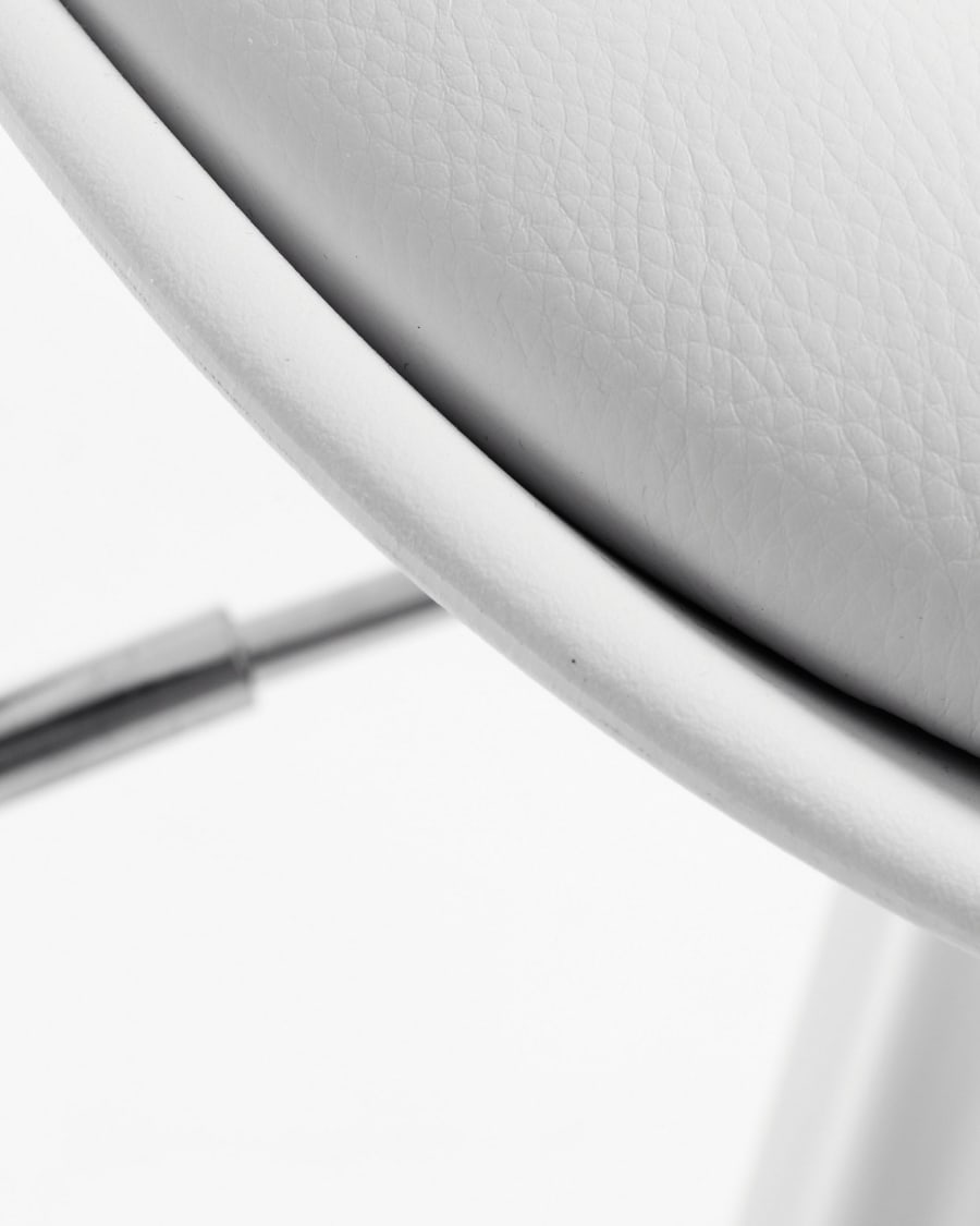 Orlando-T barstool white height 60-82 cm