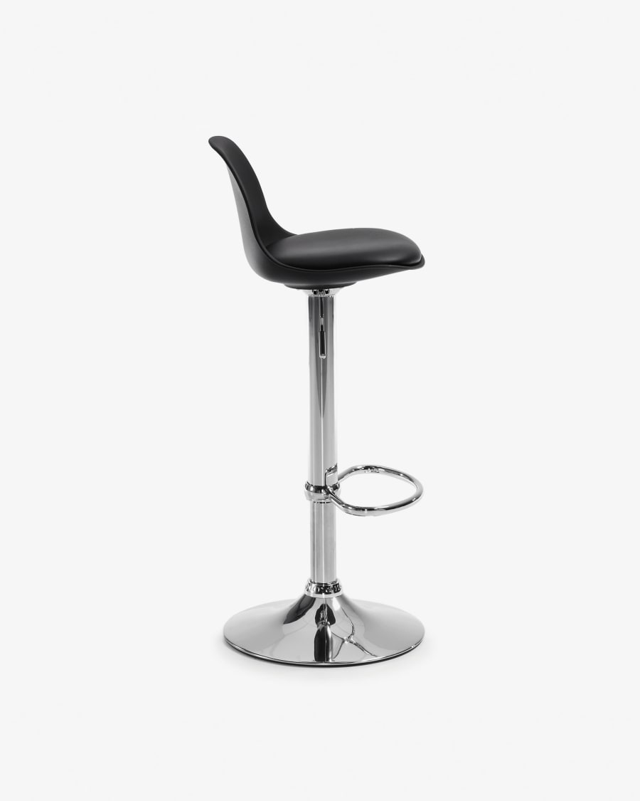Orlando-T barstool black height 60-82 cm