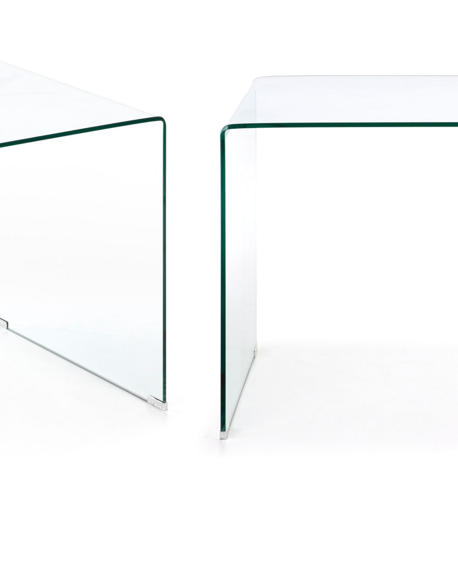 Burano glass desk 125 x 70 cm Kave Home