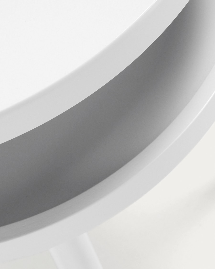 White Kurb B side table Ø 40 cm