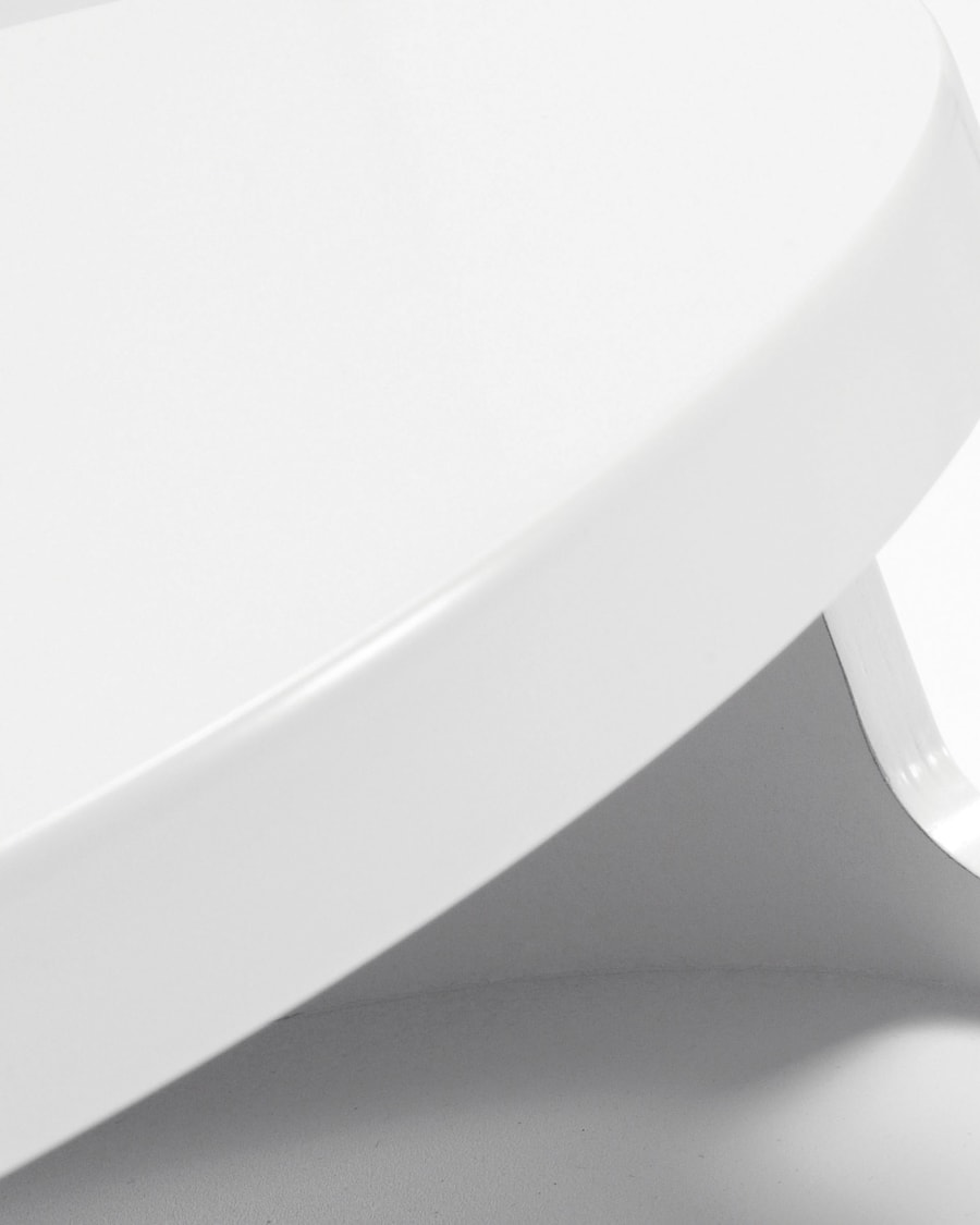 White Kurb B side table Ø 40 cm