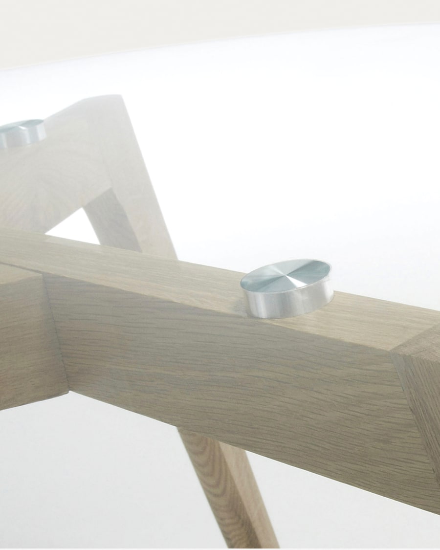 Glass Kirb coffee table Ø 90 cm