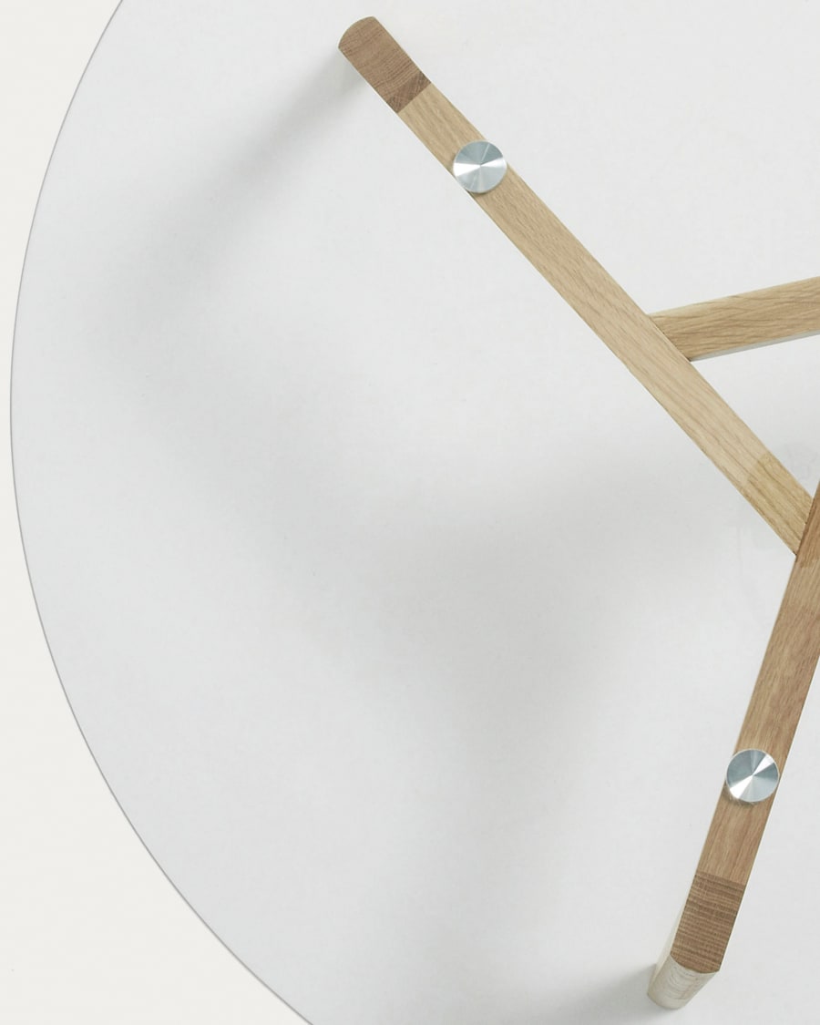 Glass Kirb coffee table Ø 90 cm