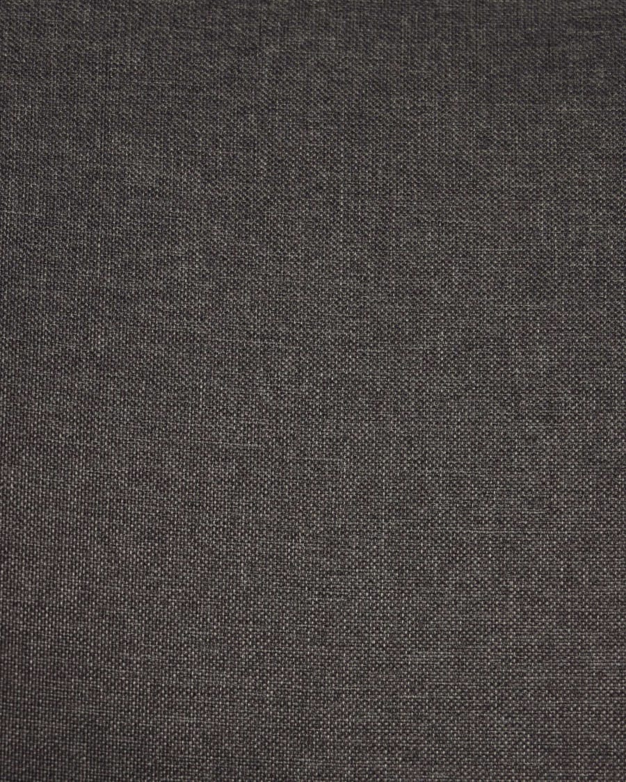 Croft dark grey chair with fabric-covered legs