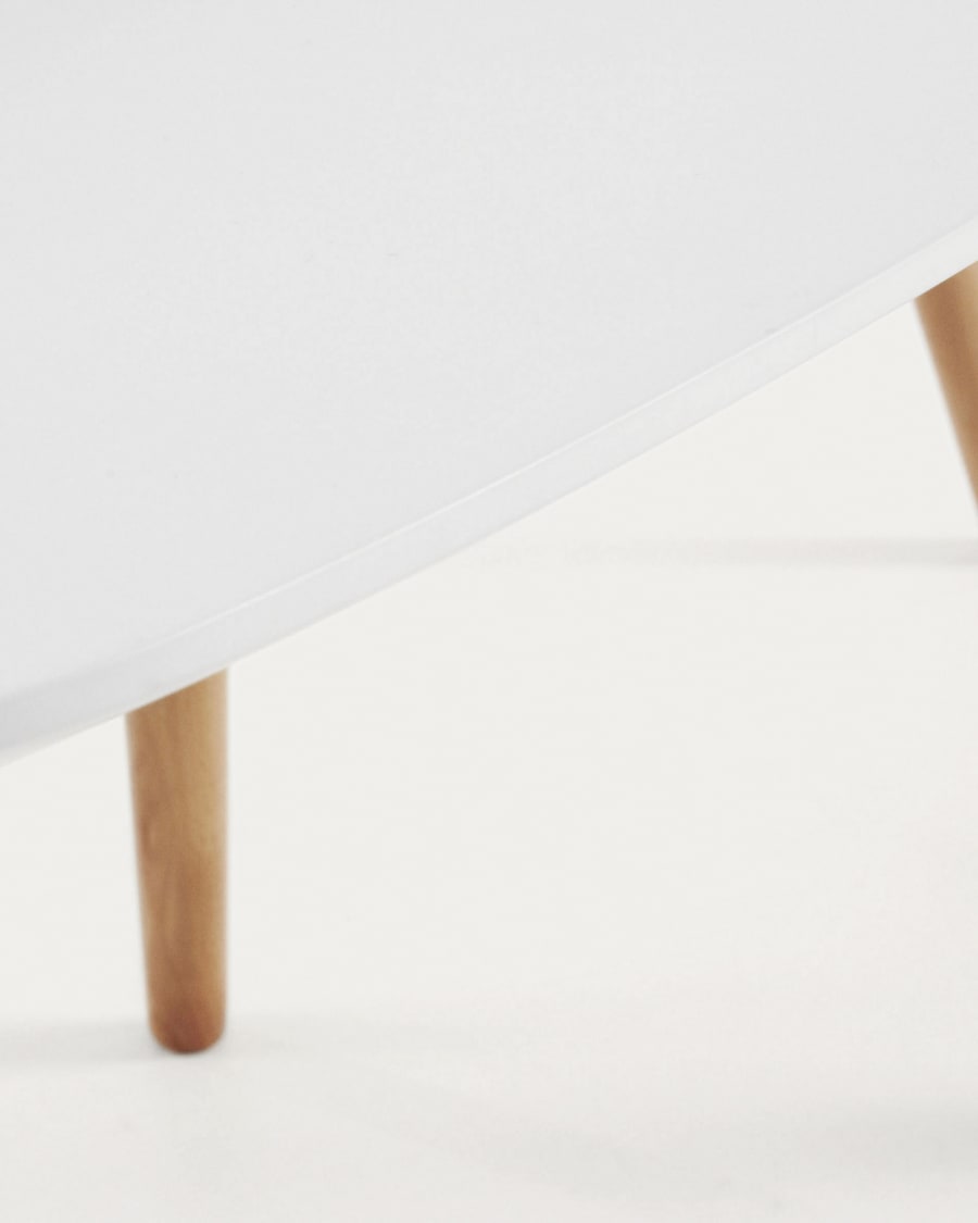 Kirb set of 2 side tables oval white