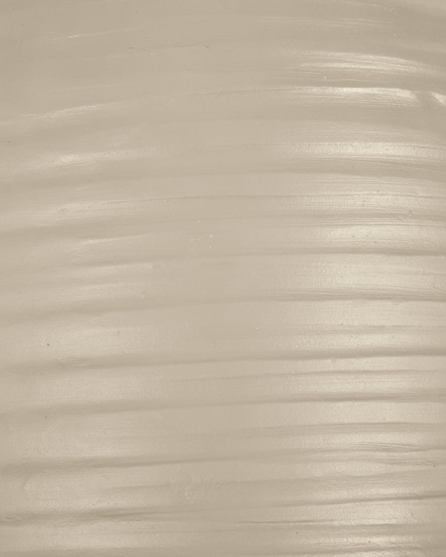 Sory set of 2 terracotta plantpots with grey finish Ø 28 cm / Ø 36 cm