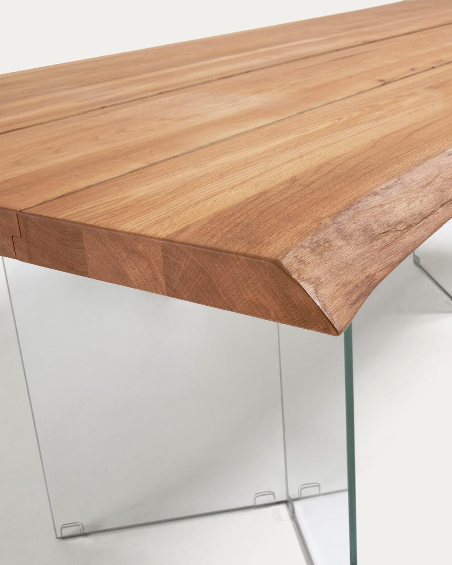 Walnut and oak table discount