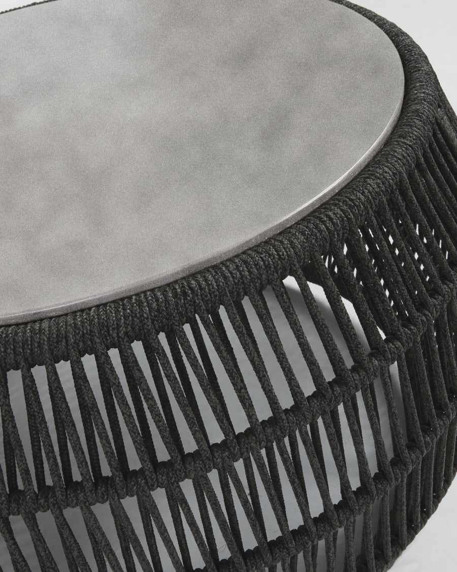 Dark grey Norah side table Ø 70 cm