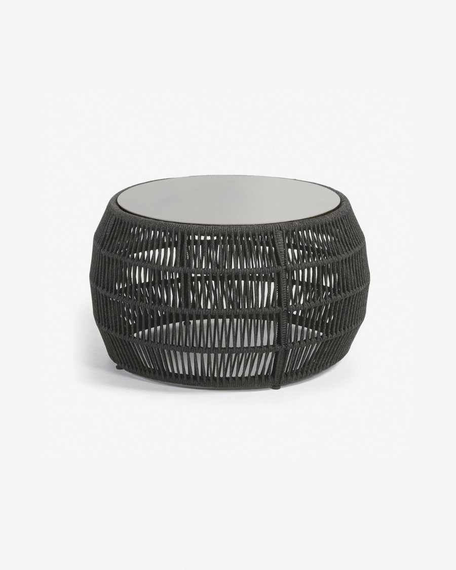 Dark grey Norah side table Ø 70 cm