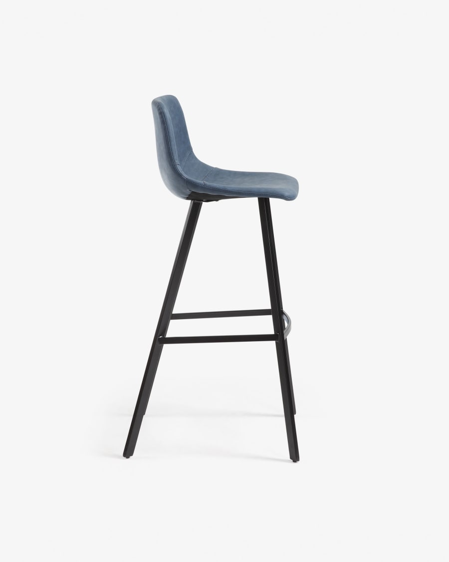 Alve barstool dark blue height 65 cm.