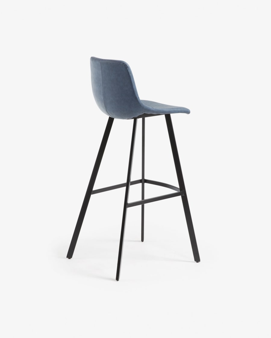 Alve barstool dark blue height 65 cm.