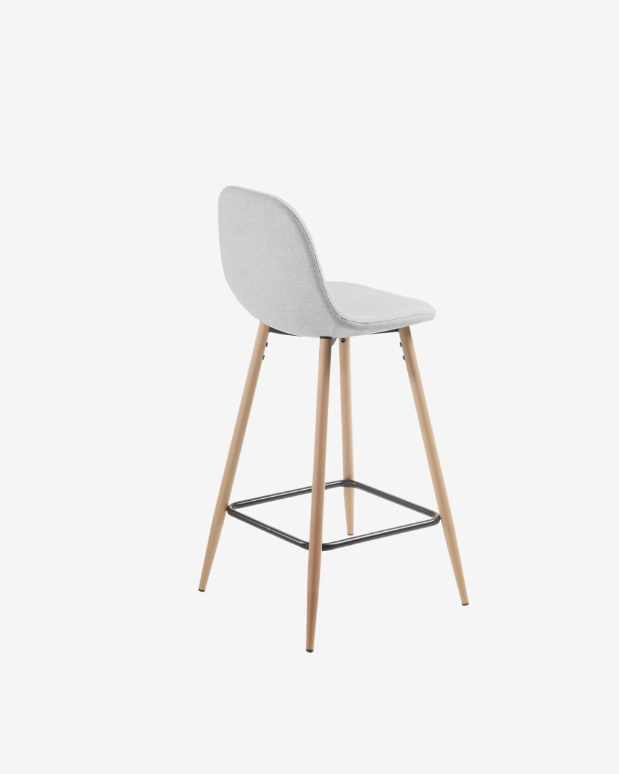 Light grey Nolite stool height 65 cm