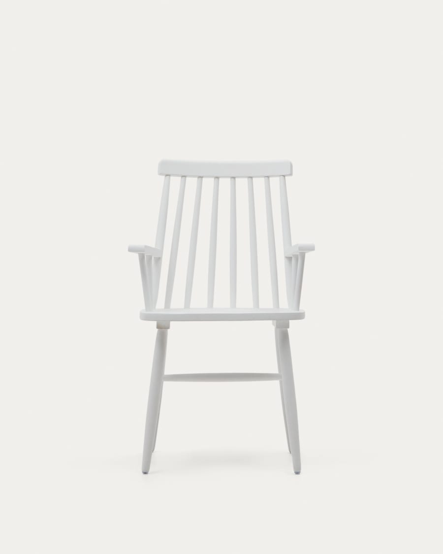 Tressia chair white with armrests