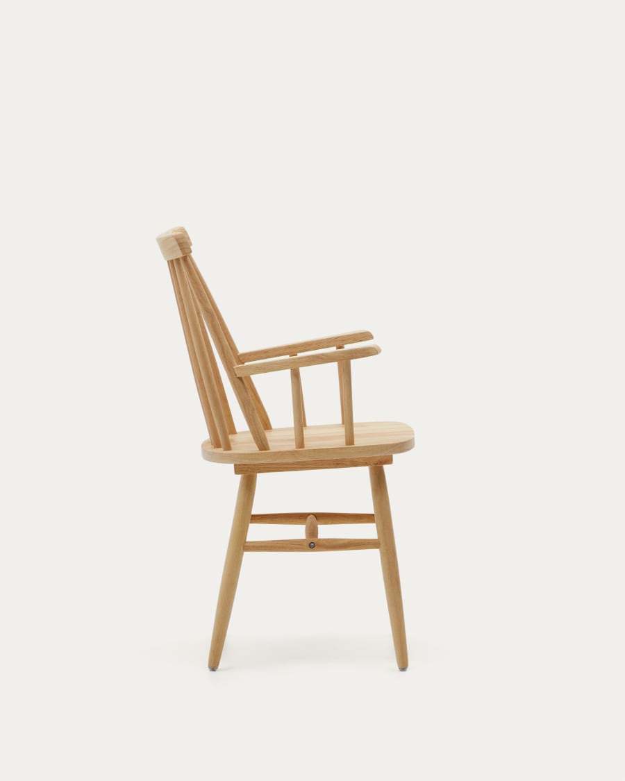 Tressia chair natural with armrests