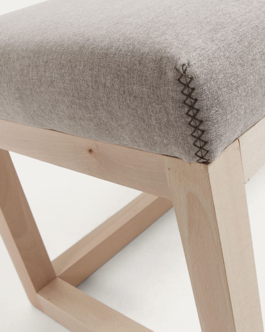 Beige Loya bench 128 cm