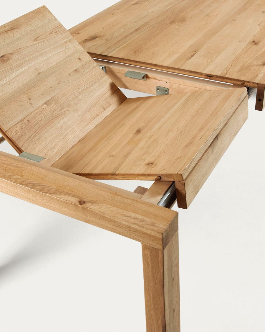 Briva extendable table with a natural oak wood finish, 180 (230) x 90 cm