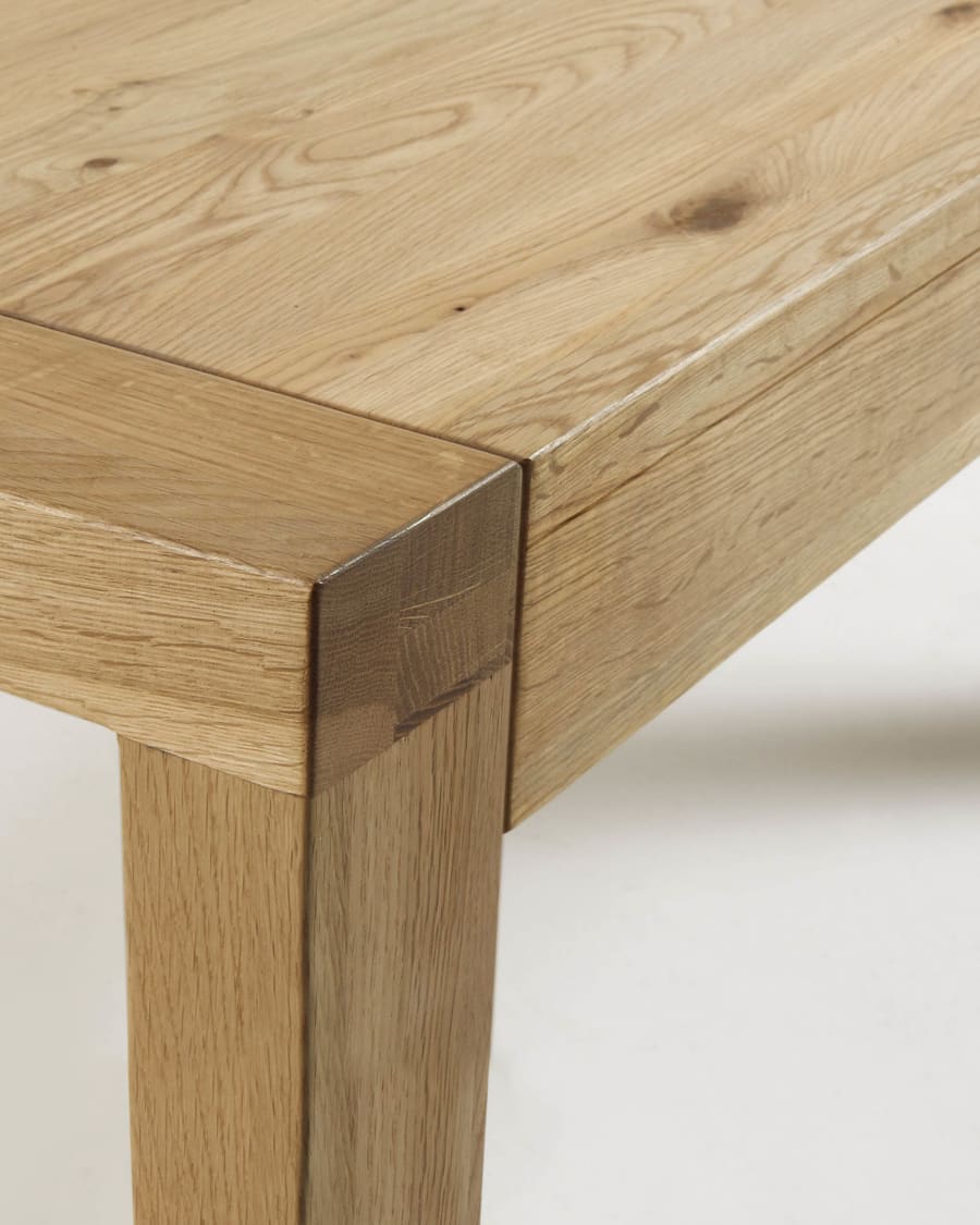 Briva Ausziehtisch aus Eichenfurnier mit natürlichem Finish 200 (280) x 100 cm
