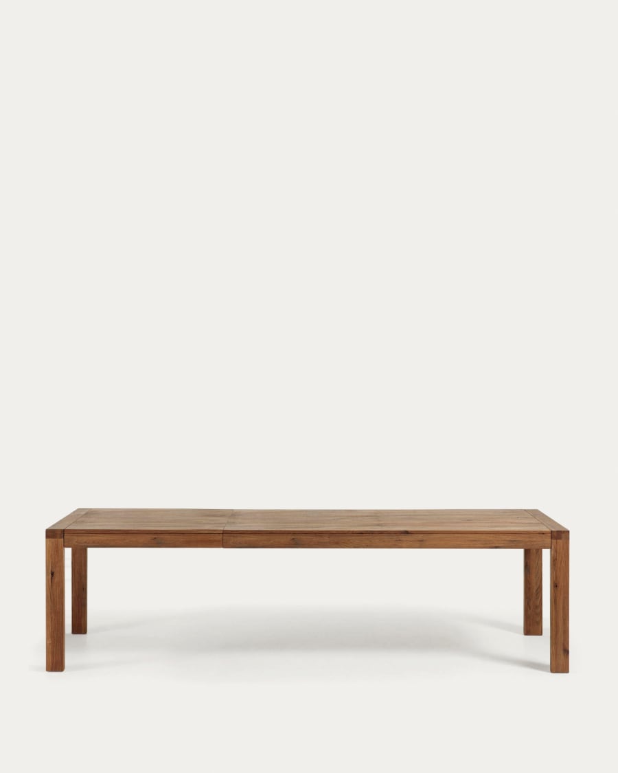 Table extensible Briva placage de chêne finition effet vieilli 200 (280) x 100 cm