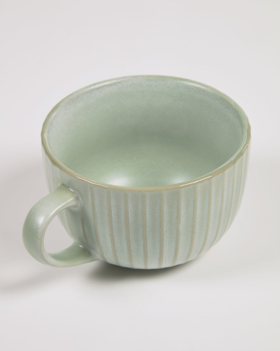 Itziar ceramic cup in green